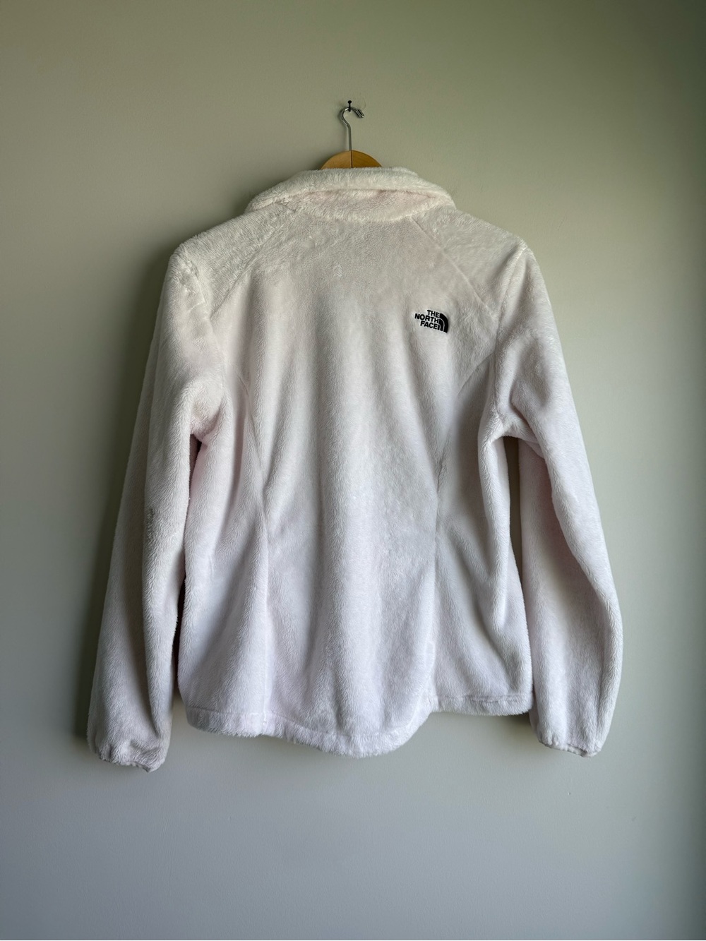 The North Face Osito Jacket Womens Medium Pale Pink Full Zip Fleece Soft Cozy - Picture 2 of 8